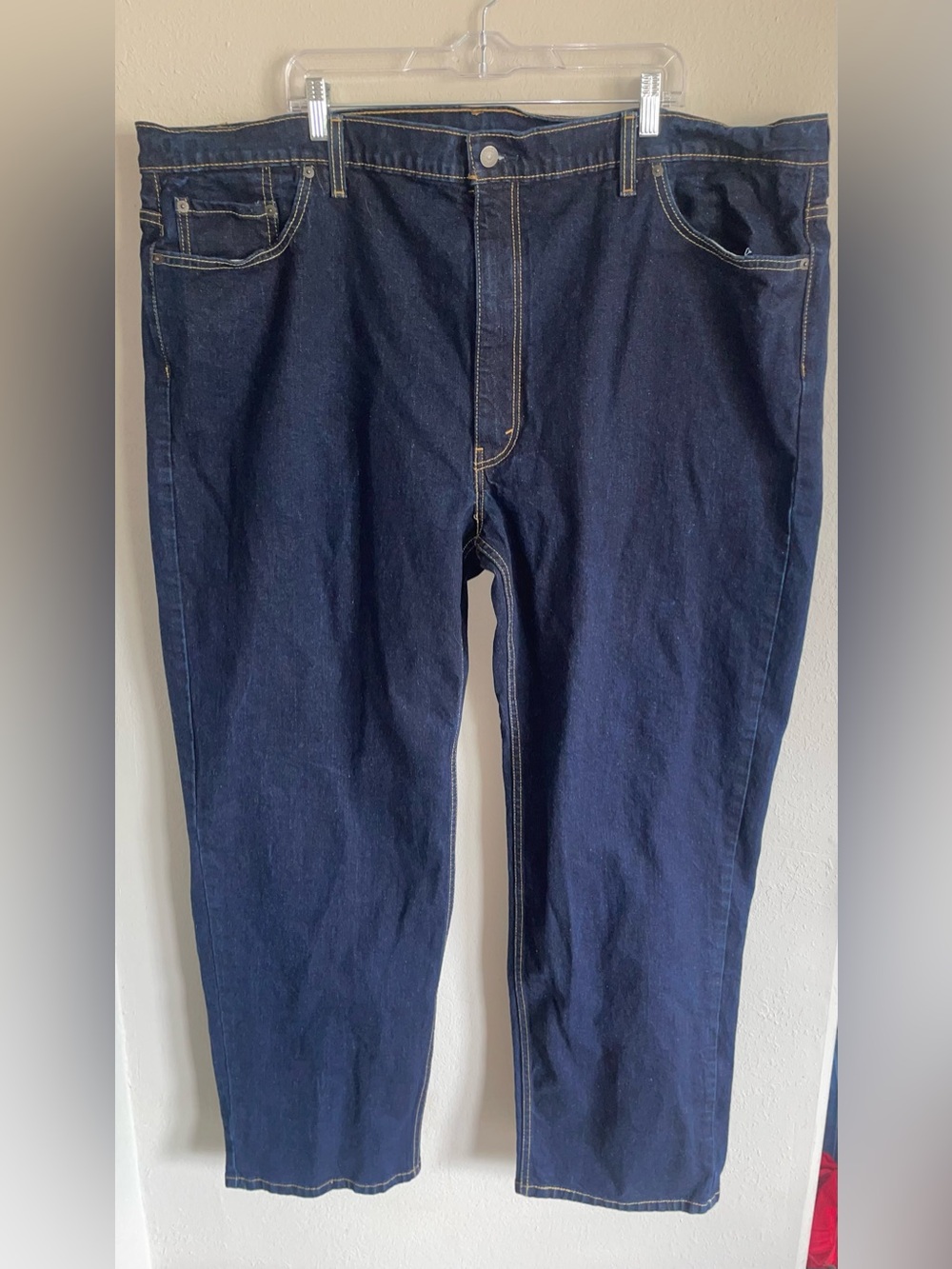 Levi's 550 Dark Indigo Straight Jeans 50 x 34